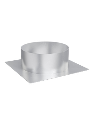 Плоское основание ТДПО фланец D100 295х295 оцинк.сталь ERA