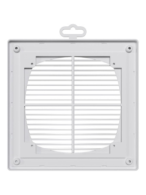 Решетка вентиляционная П сетка разъемная 209х209 пластик ERA