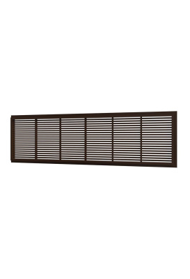 Решетка вентиляционная ДП фланец 220х60 переточная 227х67 пластик Brown ERA