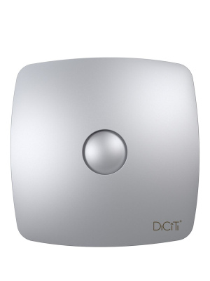 Вентилятор накладной RIO D100 обр.клапан Gray metal DICITI