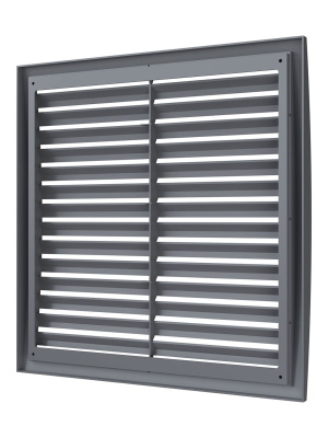 Решетка вентиляционная РРН разъемная 350х350 ASA Gray ERA